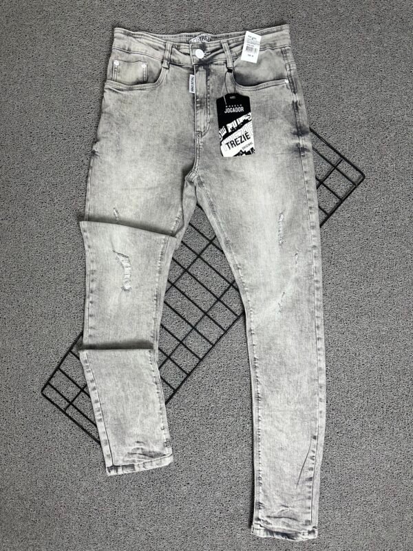 Calça Jeans Jogador Cinza
