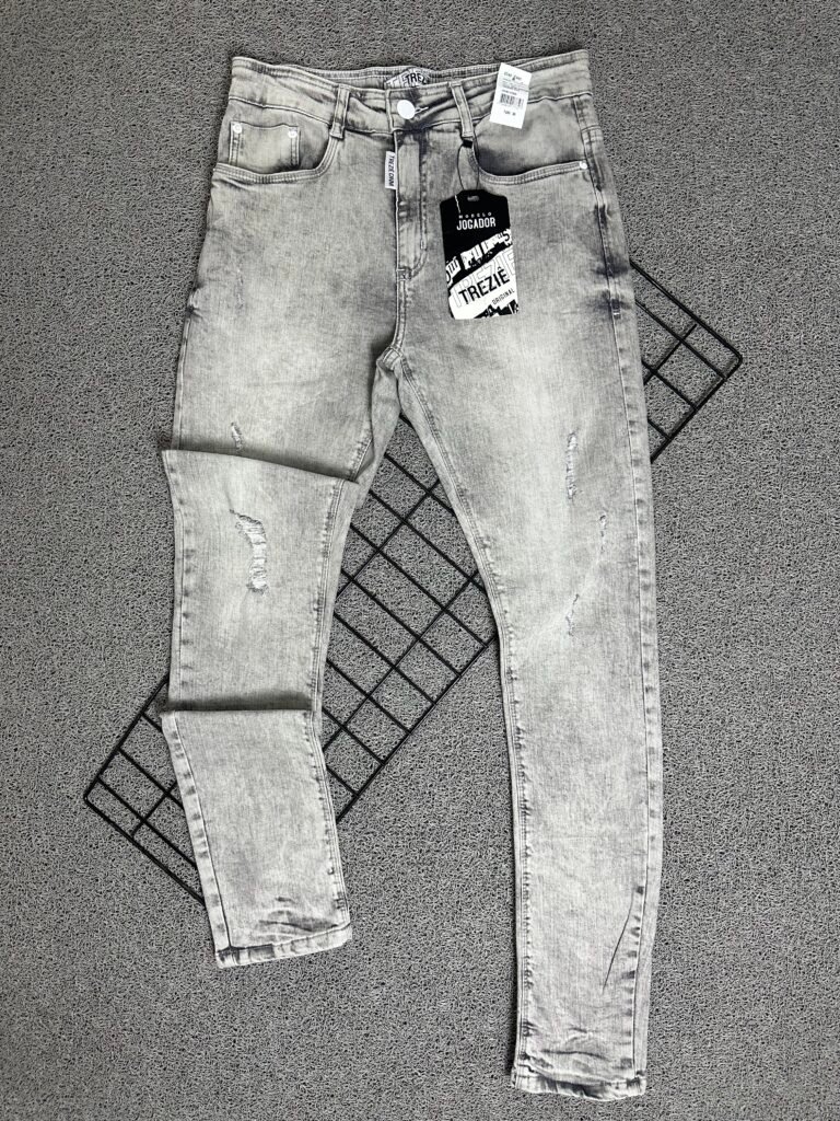 Calça Jeans Jogador Cinza