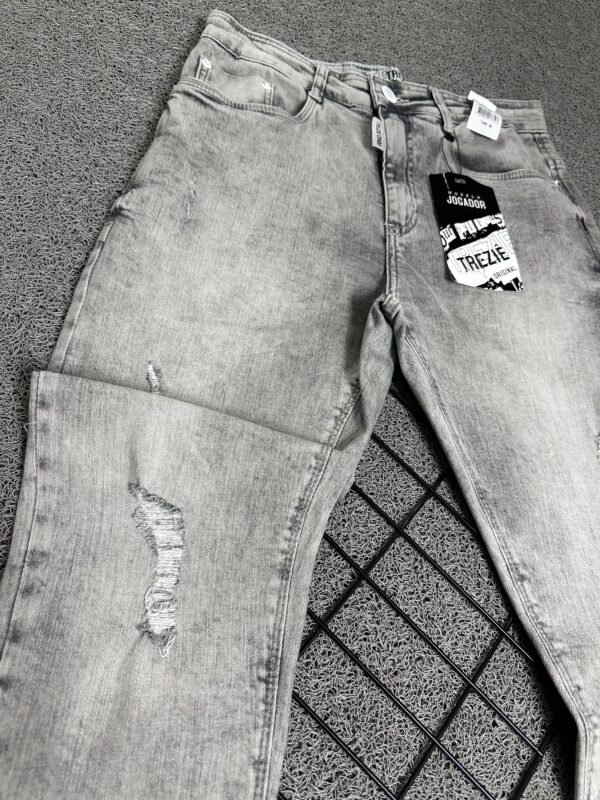 Calça Jeans Jogador Cinza