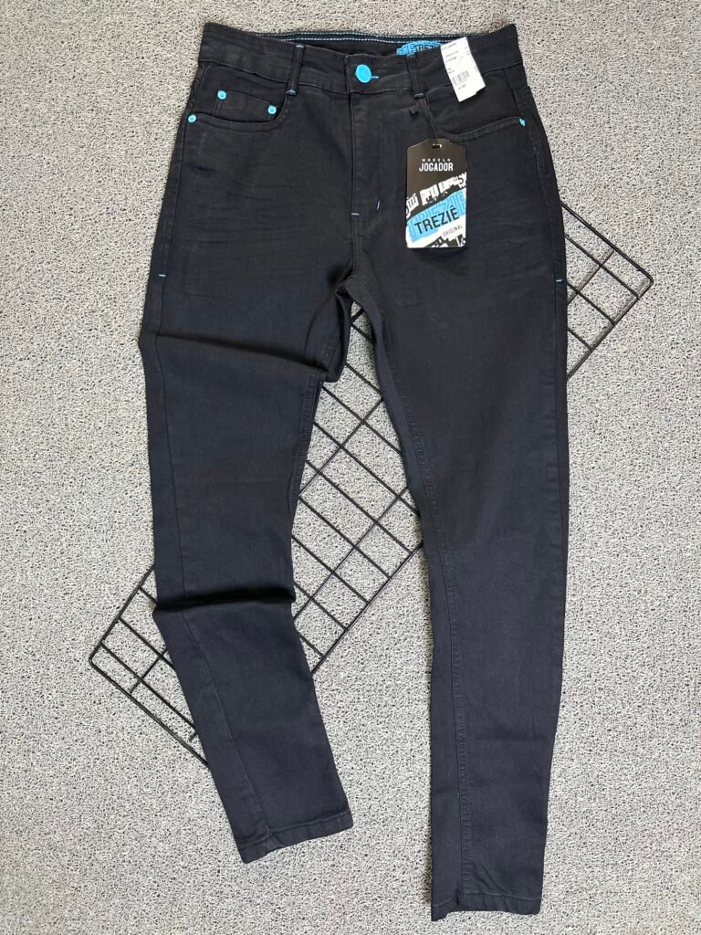 Calça Jeans Jogador Preta