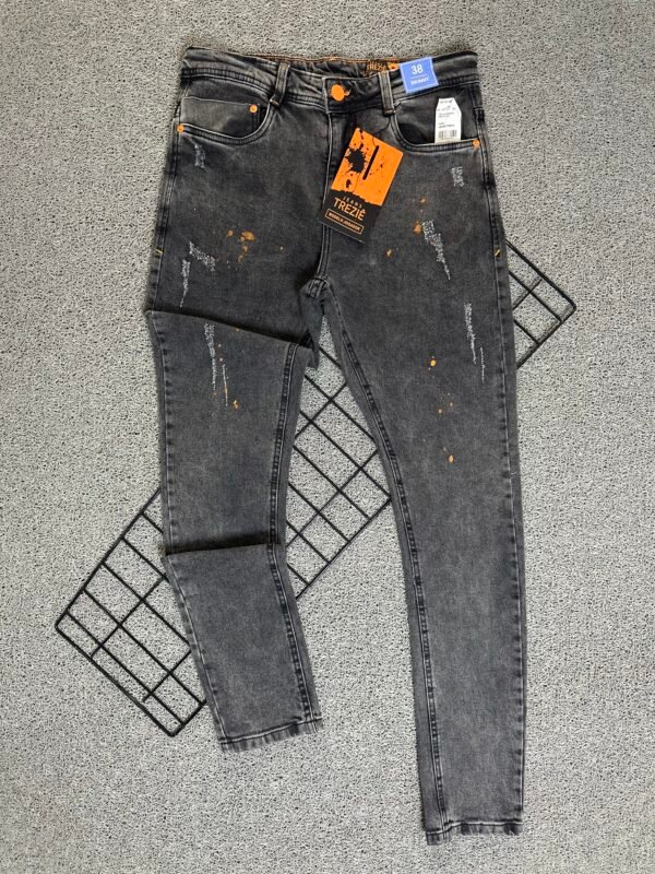 Calça Jeans Jogador Cinza Escuro
