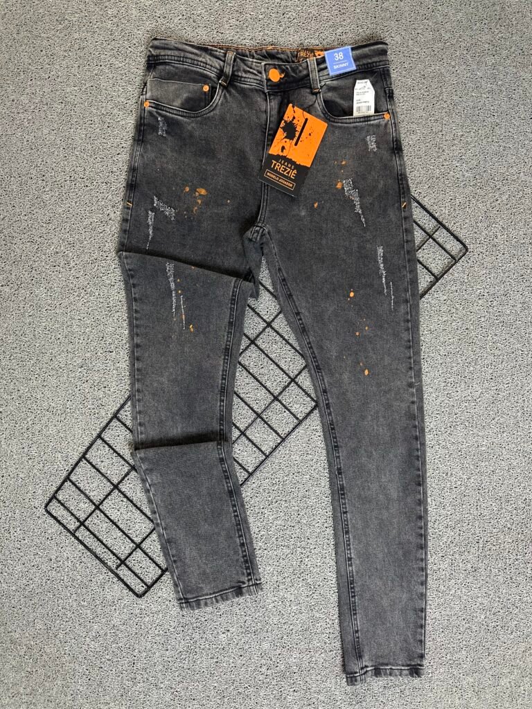 Calça Jeans Jogador Cinza Escuro