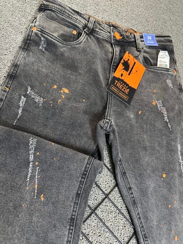 Calça Jeans Jogador Cinza Escuro