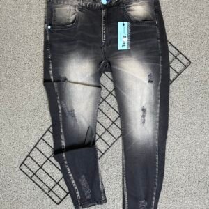 Calça Jeans Jogador Cinza/Preta