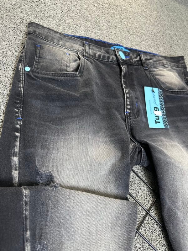 Calça Jeans Jogador Cinza/Preta