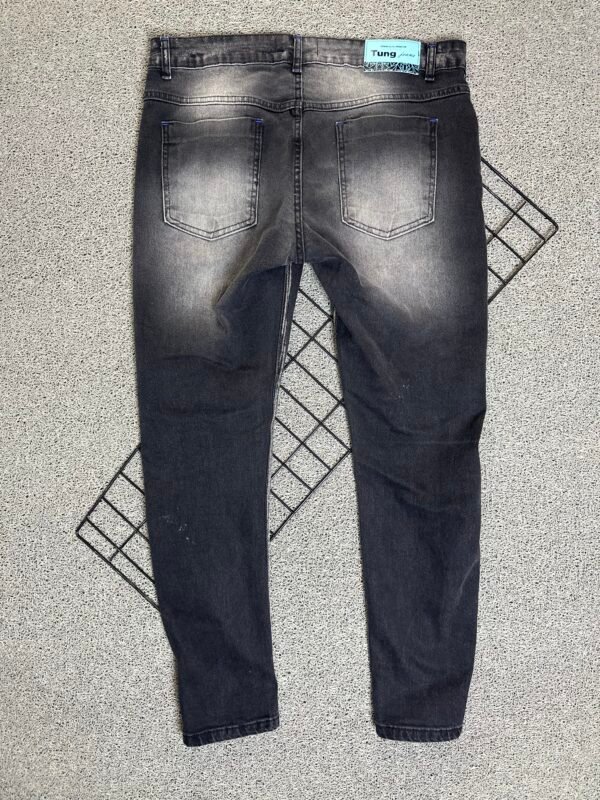 Calça Jeans Jogador Cinza/Preta