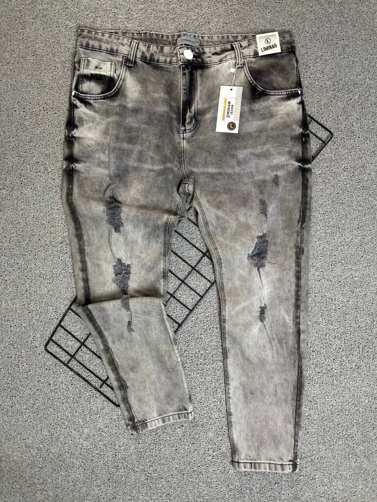Calça Jeans Jogador Cinza