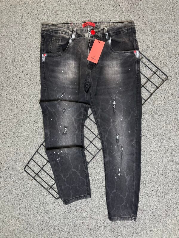 Calça Jeans Jogador Cinza Escuro